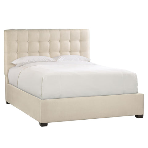 Bernhardt Elegant Avery Low Profile Platform Bed with Tufted Headboard - Queen - Cal King - King