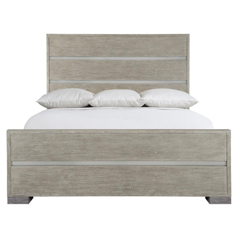 Bernhardt Farmhouse Low Profile Upholstered Panel Bed - Queen - Cal King - Queen - King