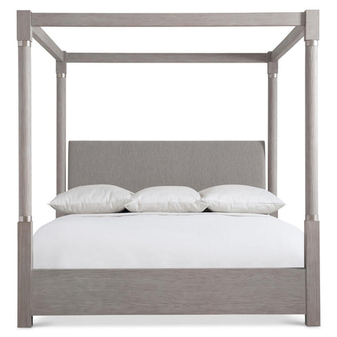 Bernhardt Modern Trianon Upholstered Canopy with Headboard - Bed - Cal King - Queen - King
