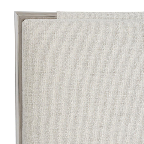 Bernhardt Mid Century Modulum Low Profile Panel Bed with Upholstered Headboard - Queen - Queen - King