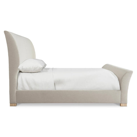 Bernhardt Modern Modulum Sleigh Bed with Arch Upholstered Design - King - Cal King - King - Queen