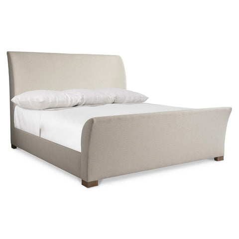 Bernhardt Modern Modulum Sleigh Bed with Arch Upholstered Design - King - Cal King - King - Queen