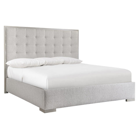 Bernhardt Modern Cornelia Upholstered Panel Bed with Buttonless Tufting - Queen - Cal King - Queen