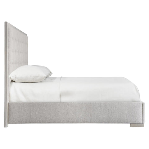 Bernhardt Modern Cornelia Upholstered Panel Bed with Buttonless Tufting - Queen - Cal King - Queen