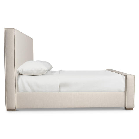 Bernhardt Modern Tribeca Upholstered Panel with Welt Trim - Low Profile - King