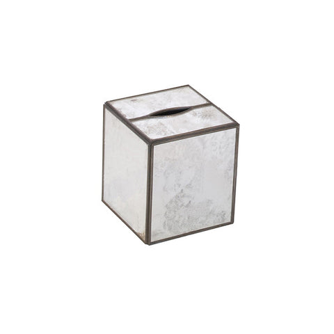 Decorating Essentials Antique Beveled Cube Decorative Box