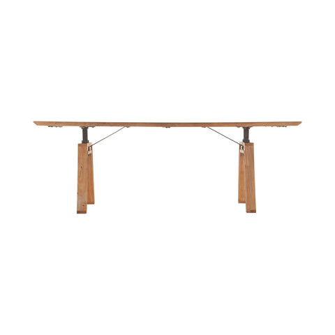 LH Imports Landmark Timeless Minimalist Industrial Dining Table