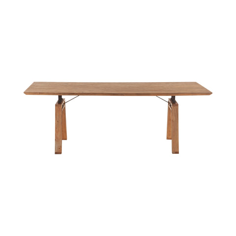 LH Imports Landmark Timeless Minimalist Industrial Dining Table