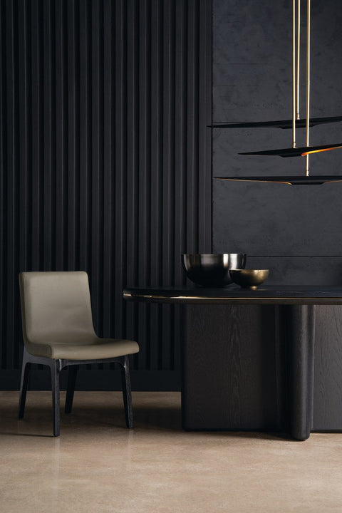 Monty Tulip Dining Table Minimalist Oval Dining