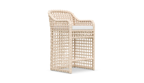 Outdoor Living & Garden Coastal Hand Woven Bar Stool
