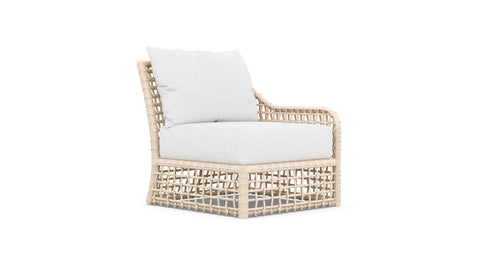 Outdoor Living & Garden Coastal Armless Club Lounge Chair
