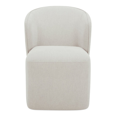 Larson Timeless Minimalist Barrel Back Upholstered Dining Side Chair