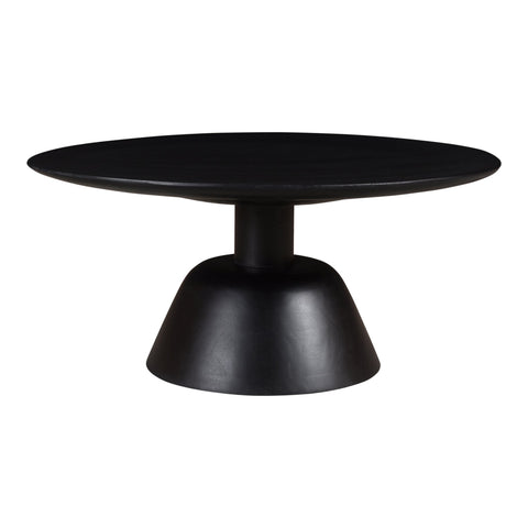 Nels Sculpted Drum Coffee Table for Contemporary Spaces