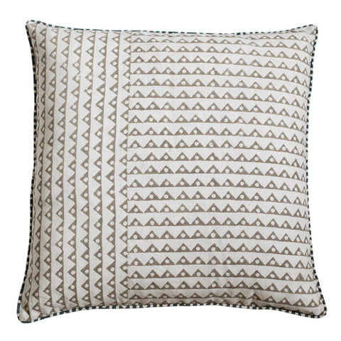 Filling Spaces Artful Traditionalist Bohemian Accent Pillow with Contrast Trim - 18 x 18 - 20 x 20 - 22 x 22 - 24 x 24 - 26X 26 - 14 x 20 - 14 x 40 - 18 x 40 - 16 x 50