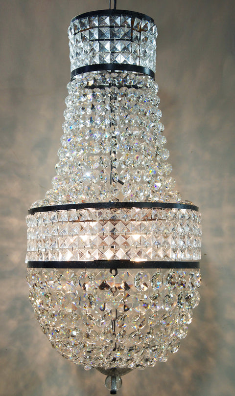 Anna Accent Tiered Art Deco Handcrafted Chandelier