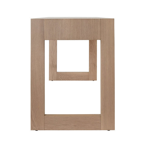 Worlds Away Timeless Minimalist Fluted Writing Desk for Contemporary Spaces - 48 W