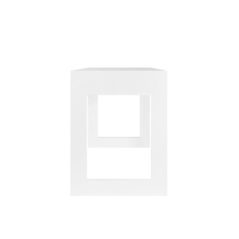 Worlds Away Timeless Minimalist Fluted Wood Writing Desk in Contemporary Style - 48 W