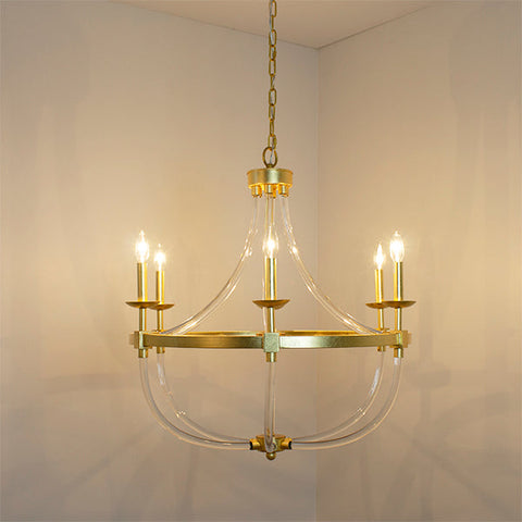 Accent Candelabra Chandelier for Elegant Traditional Spaces