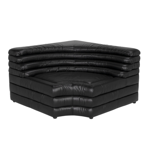 Bandera Modern Corner Standard Sofa in Top Grain Leather