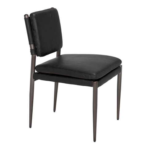 Elvis Industrial Creative Upholstered Dining Side Chair