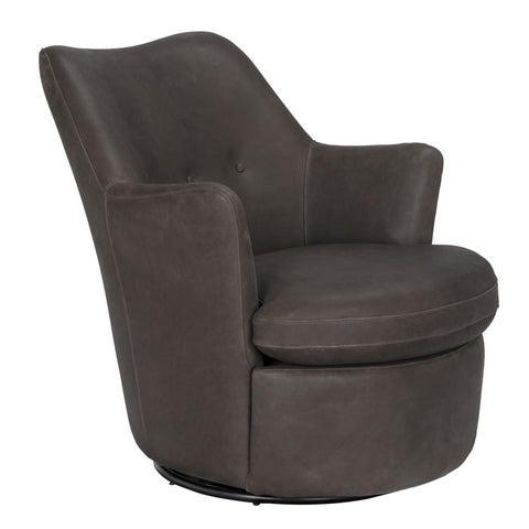 Hotchkiss Modern Club Armchair with Fixed Curved Arms