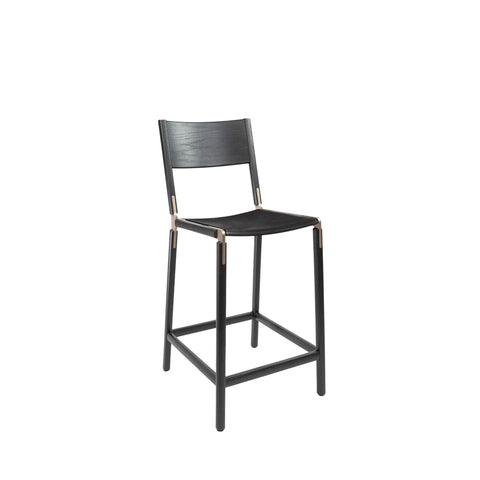 Linden Timeless Minimalist Slat Back Counter Stool