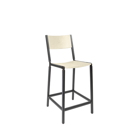 Linden Industrial Creative Modern High Back Counter Stool