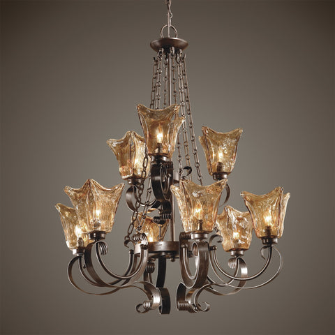 Vetraio Traditional Candelabra Chandelier Ceiling Light