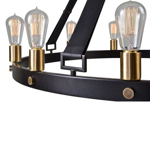 Marlow Artful Traditionalist Industrial Candelabra Chandelier