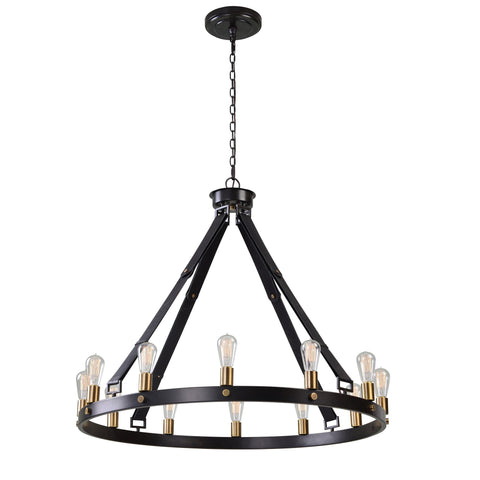 Marlow Artful Traditionalist Industrial Candelabra Chandelier