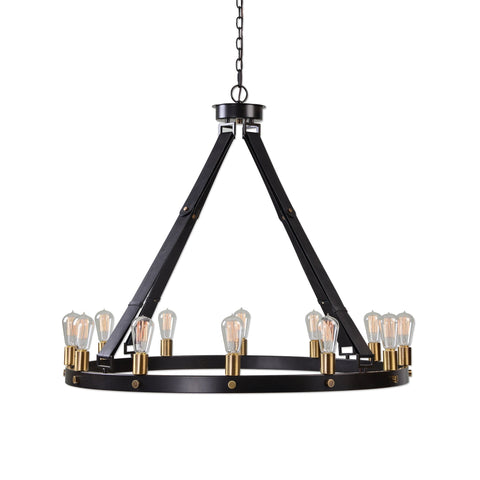 Marlow Artful Traditionalist Industrial Candelabra Chandelier