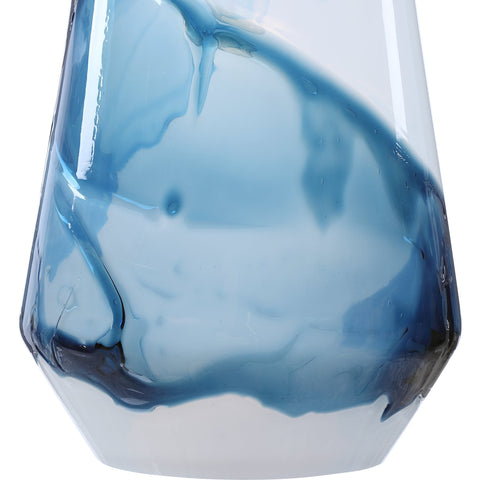 Windswept Accent Contemporary Pendant Light with Crystals