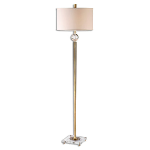 Mesita Elegant Stick Floor Lamp with Crystals