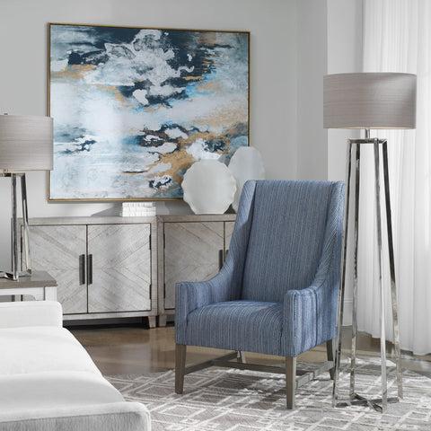 Keokee Ambient Tripod Drum Floor Lamp Contemporary Design