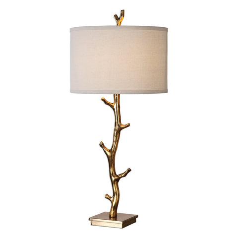 Javor Accent Tree Drum Organic Table Lamp