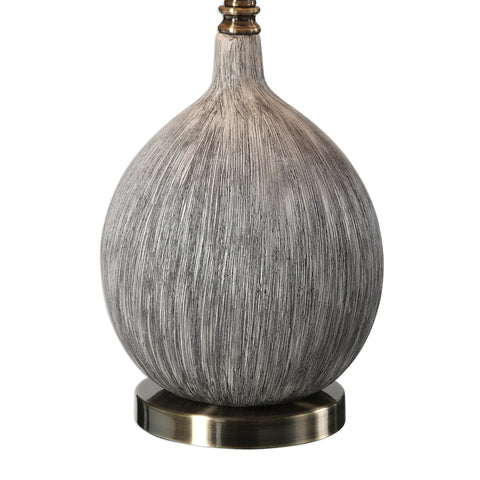 Hedera Accent Organic Modern Textured Round Table Lamp