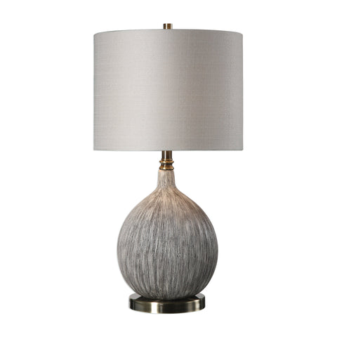 Hedera Accent Organic Modern Textured Round Table Lamp