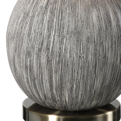 Hedera Accent Organic Modern Textured Round Table Lamp