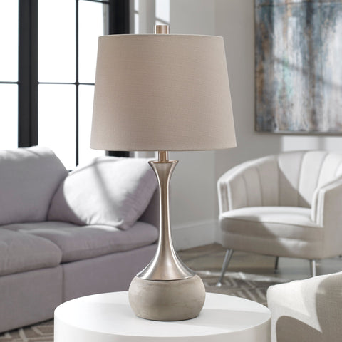 Niah Sleek Drum Table Lamp Modern Accent