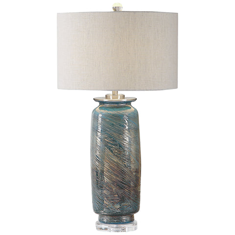 Olesya Column Table Lamp Contemporary Accent Lamp