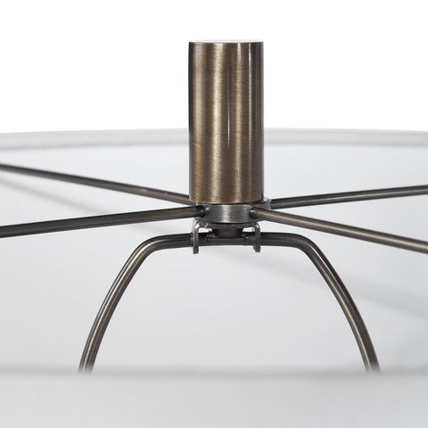 Maud Column Accent Floor Lamp with Crystals Traditional Style