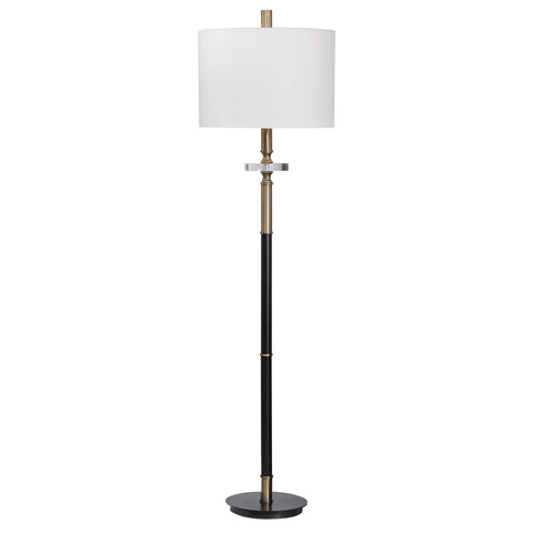 Maud Column Accent Floor Lamp with Crystals Traditional Style