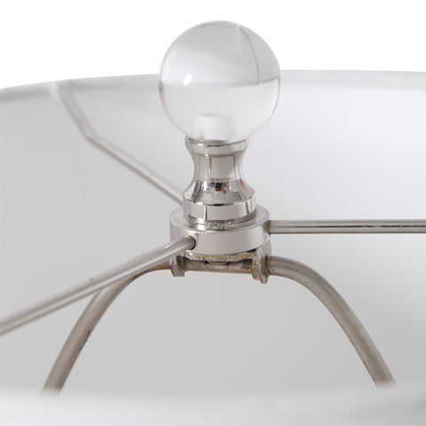 Piers Accent Buffet Table Lamp with Crystals Modern Cylinder