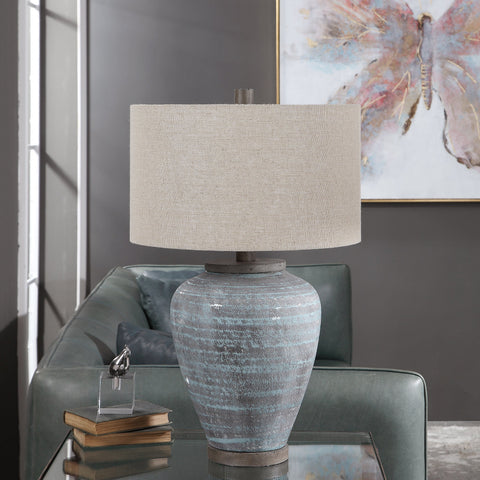 Pelia Bohemian Accent Drum Table Lamp