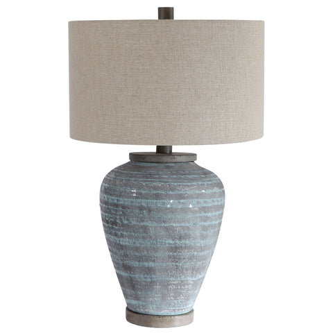 Pelia Bohemian Accent Drum Table Lamp