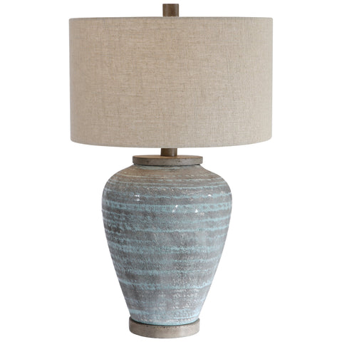Pelia Bohemian Accent Drum Table Lamp