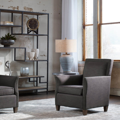 Pelia Bohemian Accent Drum Table Lamp