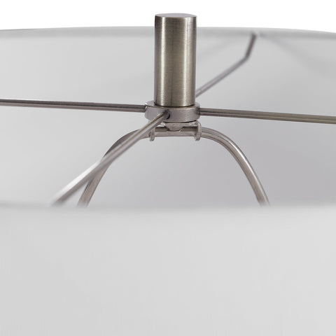 Davies Ambient Column Table Lamp with Beveled Drum Design