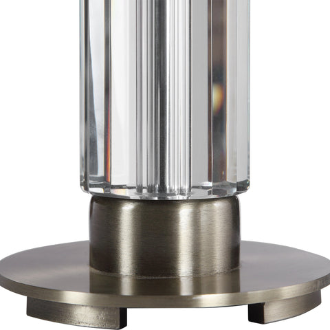 Davies Ambient Column Table Lamp with Beveled Drum Design