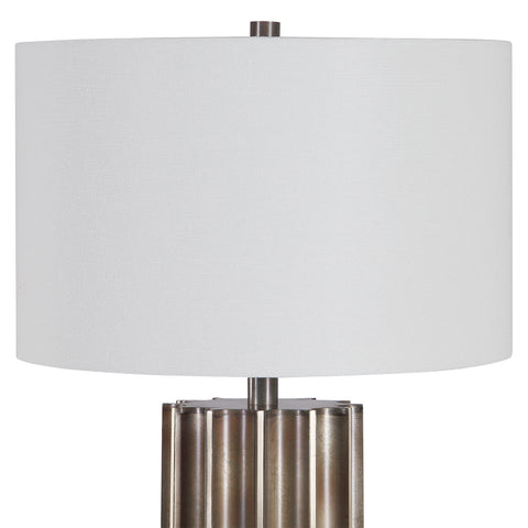 Khalio Column Drum Table Lamp Industrial Accent